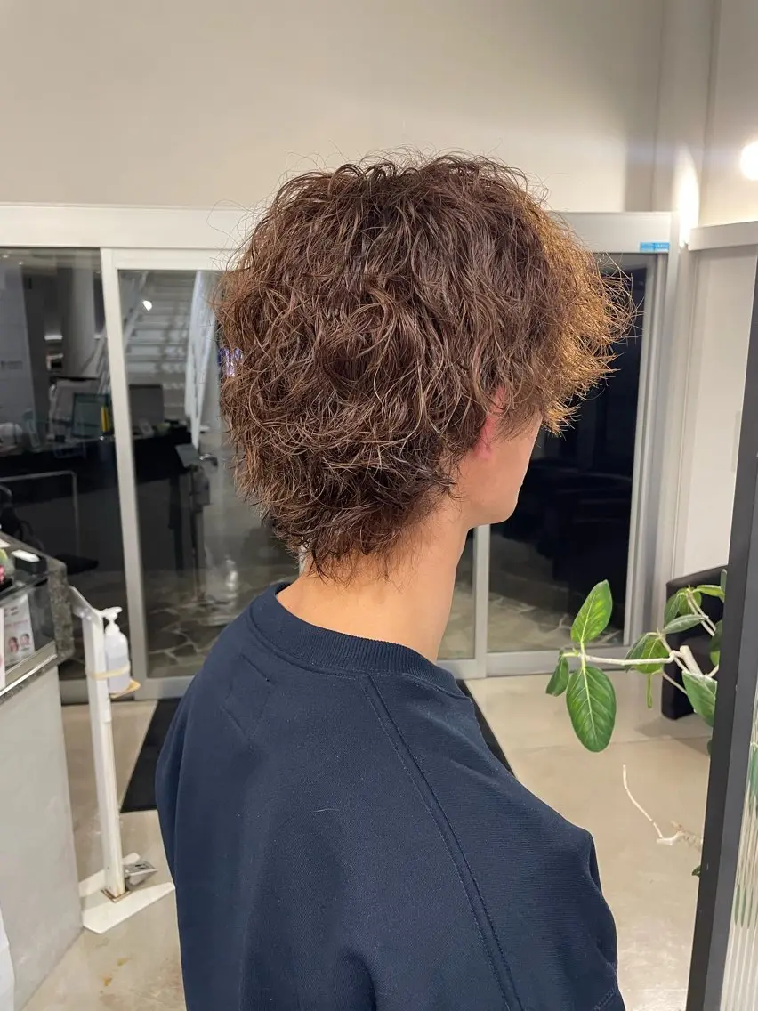 パーマ メンズ カット／ブリーチ🐏 モデル募集中 ナナホのヘアスタイル