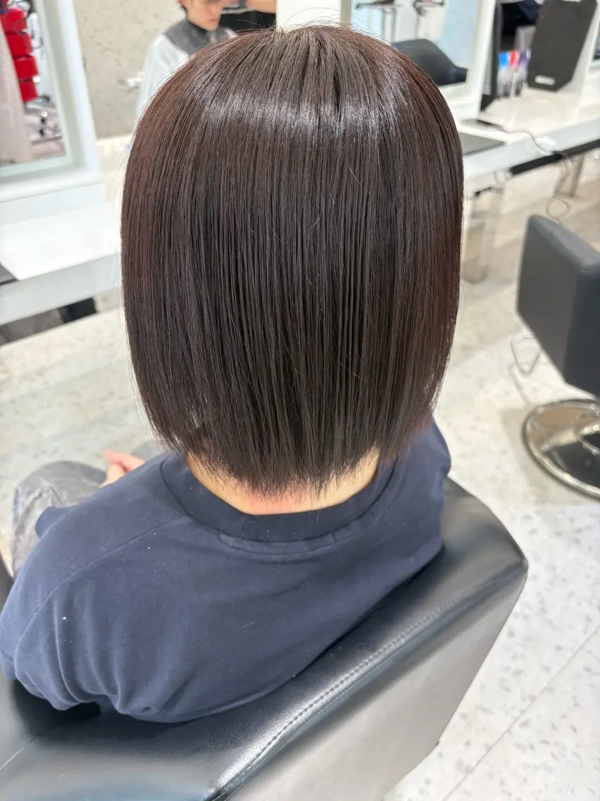 ショート カラー カット 縮毛矯正 ⭐️REN ⭐️のヘアスタイル