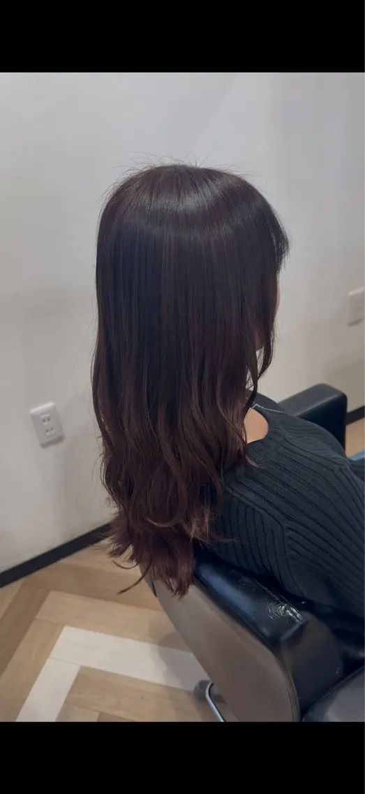ロング カラー ブリーチ ブラウンカラー ブリーチなしカラー ヘアカラー ✨艶/パーマ/長岡 /剣持快吏✨のヘアスタイル