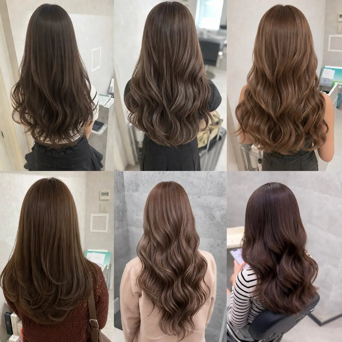 ロング カラー カット ヘアカラー トリートメント 新宿美容室 ダブルカラーのヘアスタイル