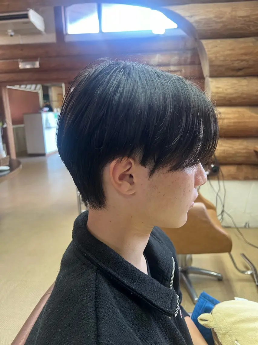 中学生メンズカットの写真