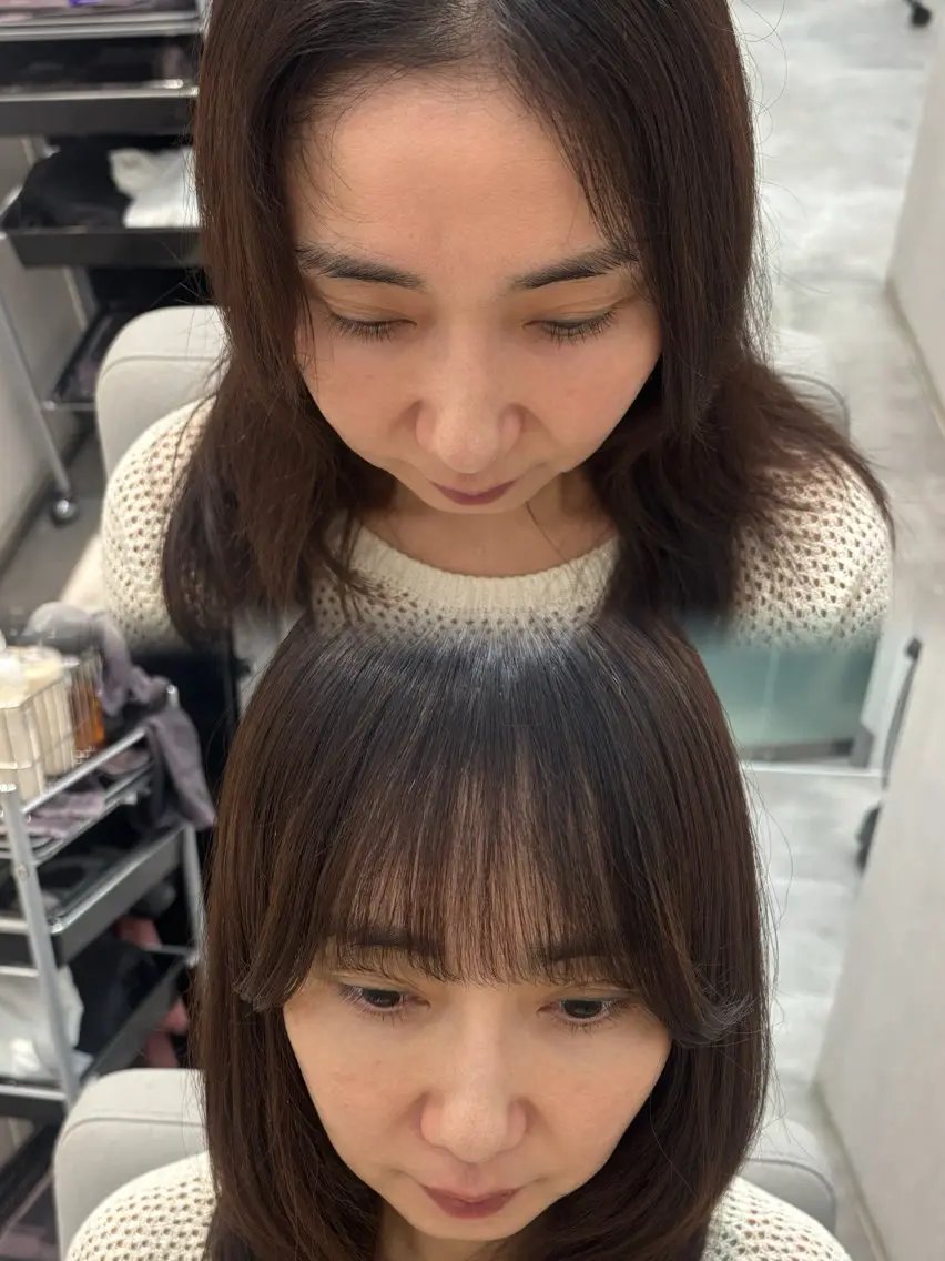 パーマ カット パーマ 水島 悠香子のヘアスタイル