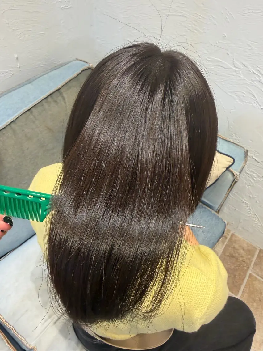 カラー ブラウンカラー Agu.hair ミサキのヘアスタイル
