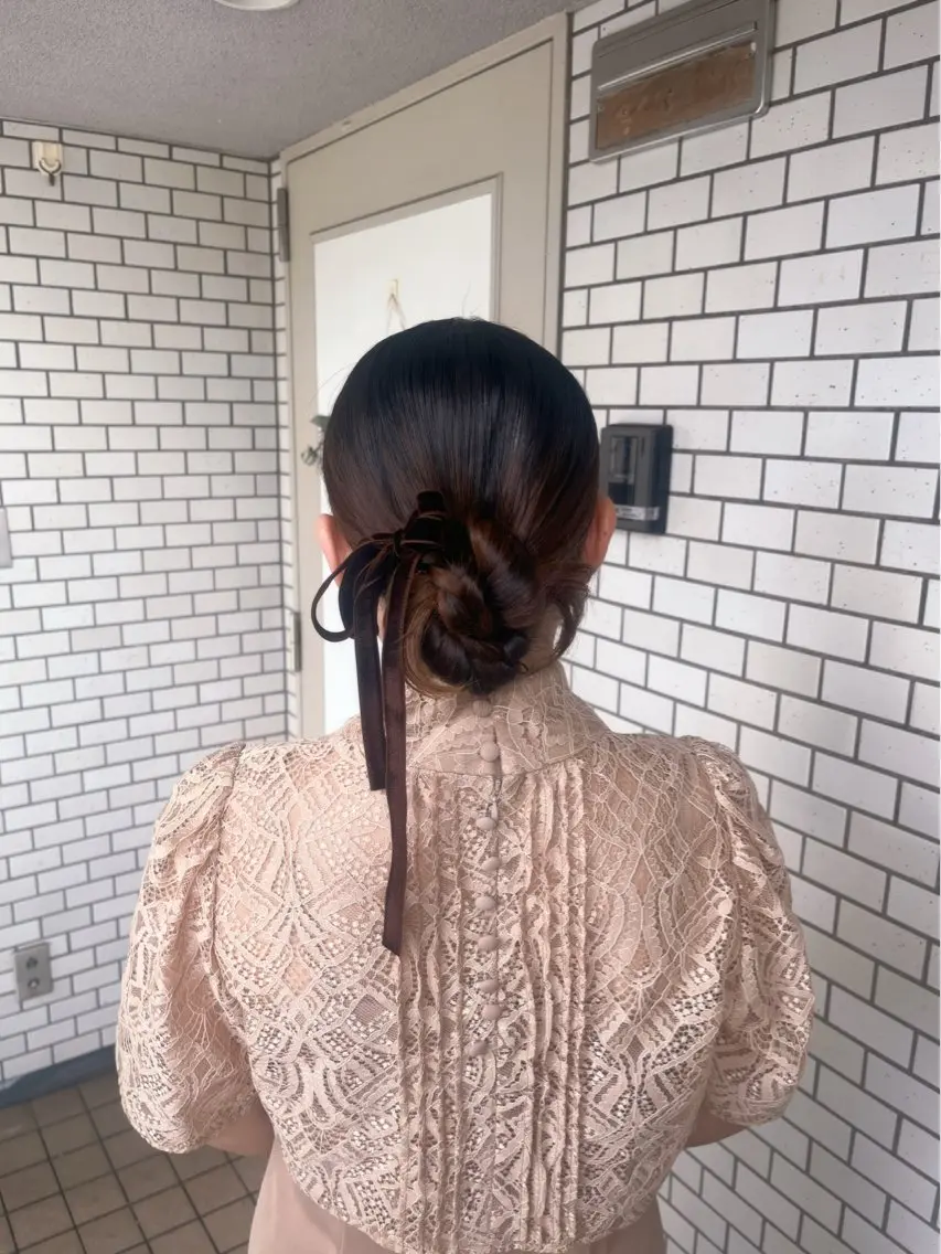ヘアアレンジ ヘアセット 垢抜けヘアメイク🫧 JURI🪽のヘアスタイル