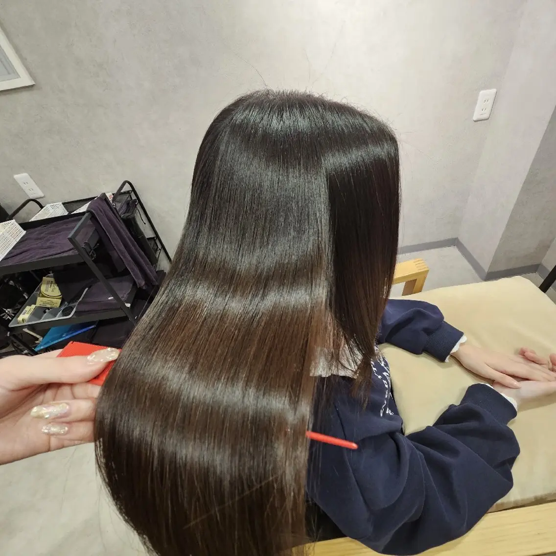 セミロング 縮毛矯正 トリートメント 髪質改善/白髪ぼかし SHIONのヘアスタイル