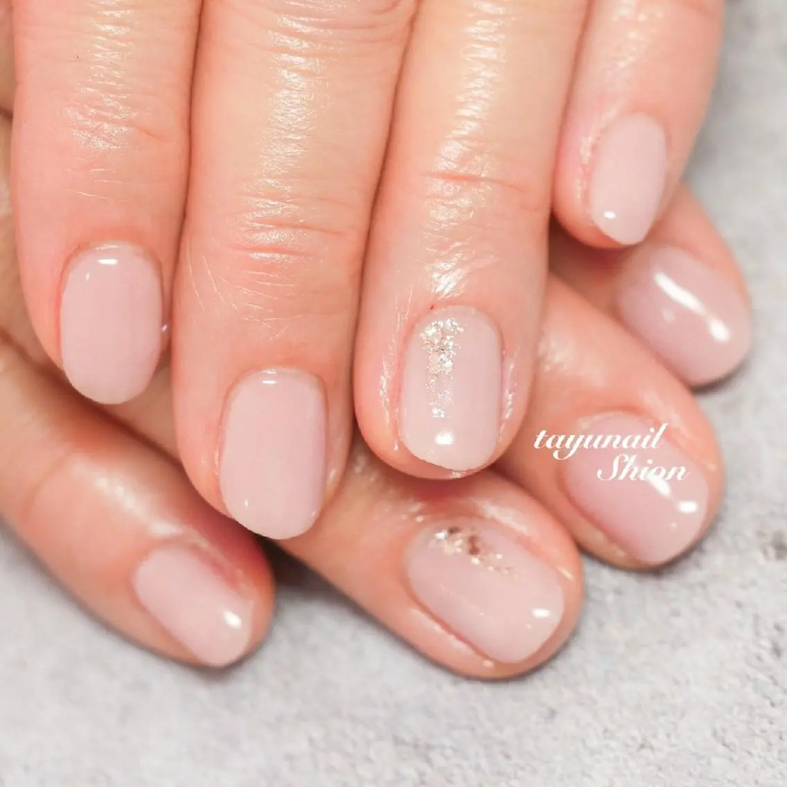 ネイル ブルー ジェルネイル ラメ(グリッター) パラジェル 春ネイル ネイルサロン 【たゆnail】のネイルデザイン