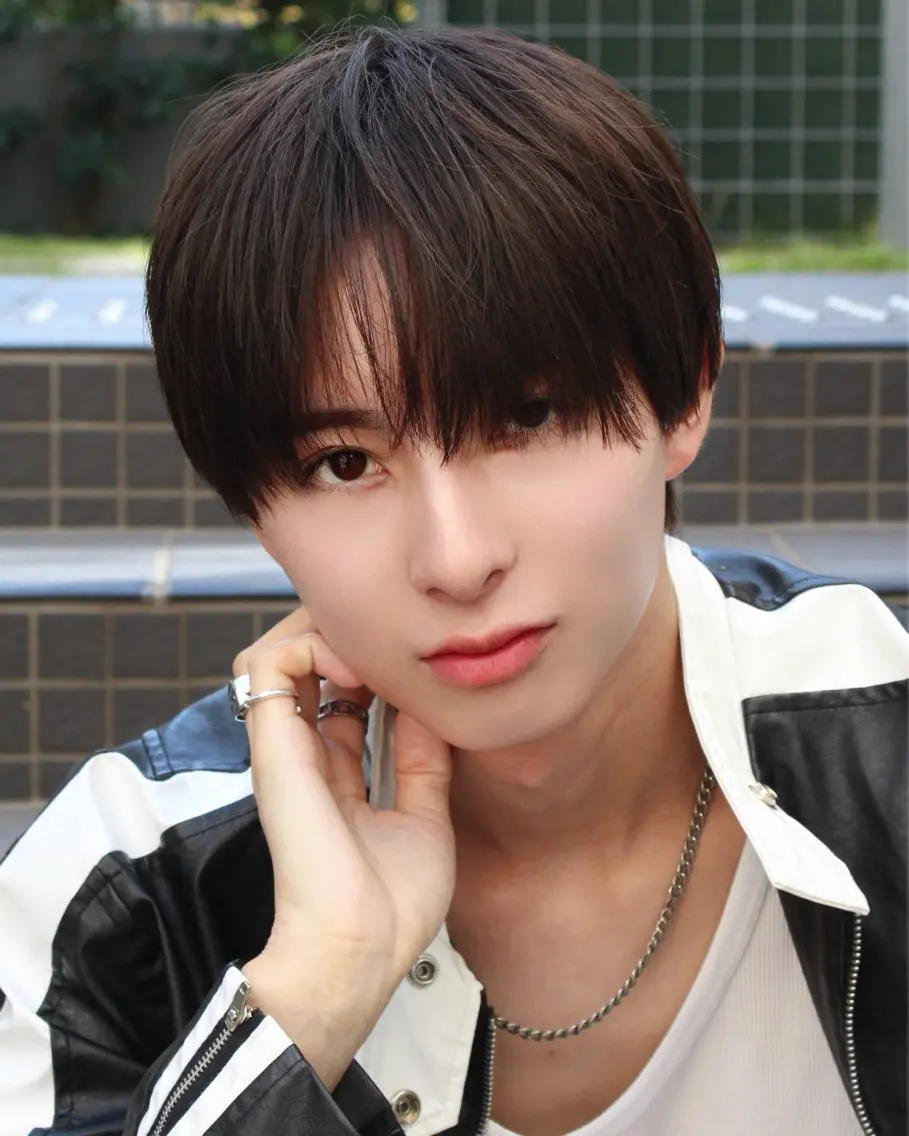 ショート メンズ カット ヘアセット 岡部 琉斗のヘアスタイル