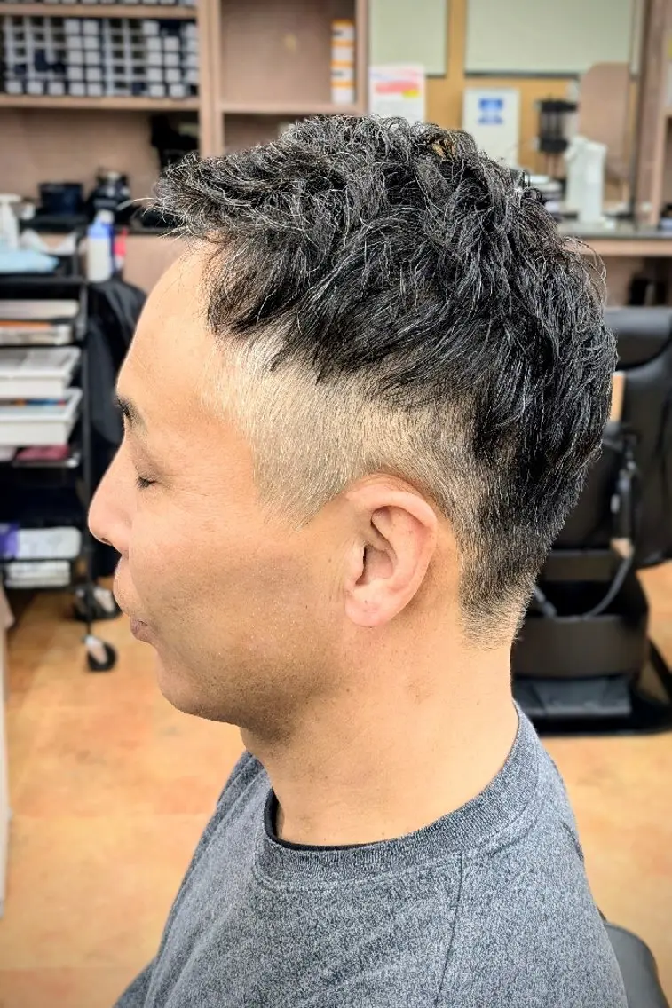 ショート パーマ 理容プラージュ燕三条 福井のヘアスタイル