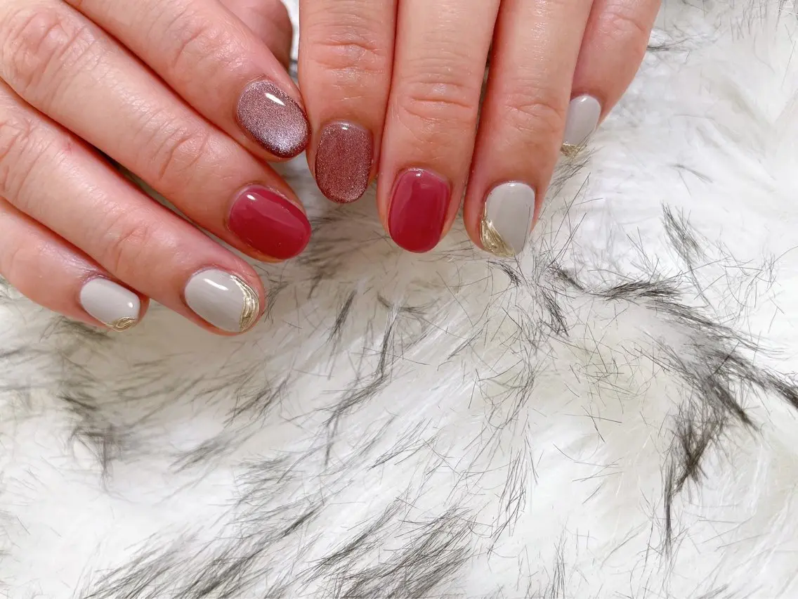 ネイル ジェルネイル 韓国ネイル メンズネイル パラジェル kiki nail たまプラーザのネイルデザイン