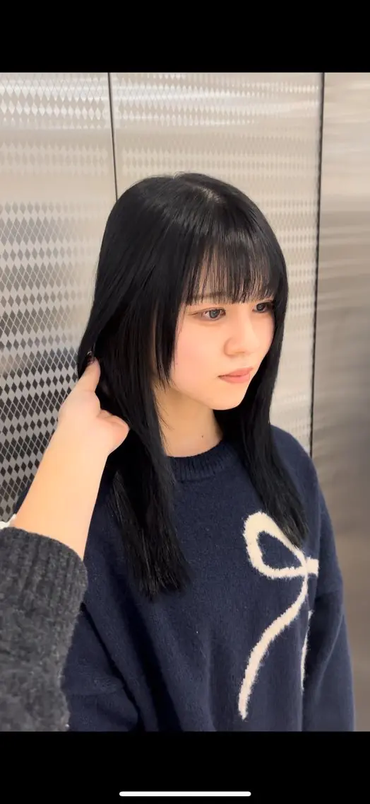 ミディアム カラー 顔周りカット 髪質改善 レイヤーカット おくれ毛 カット ヘアカラー トリートメント 名駅/sHiHo/透 明感カラー✨🎀/のヘアスタイル
