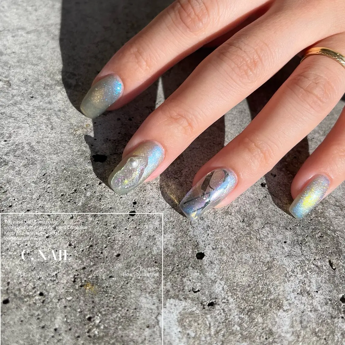 ネイル マグネットネイル ニュアンスネイル C.Nail &Eyeのネイルデザイン