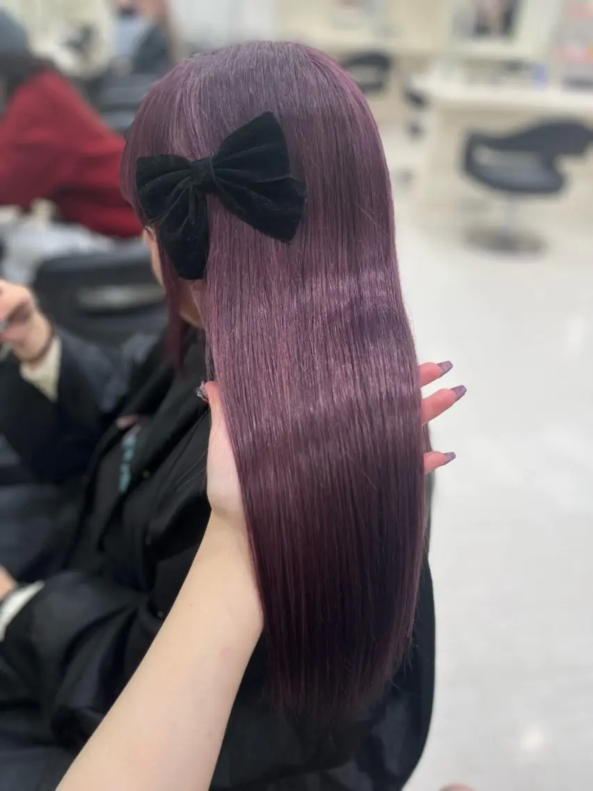 カラー ヘアカラー トリートメント ベージュ・ラベンダー カラー🎀りりのヘアスタイル