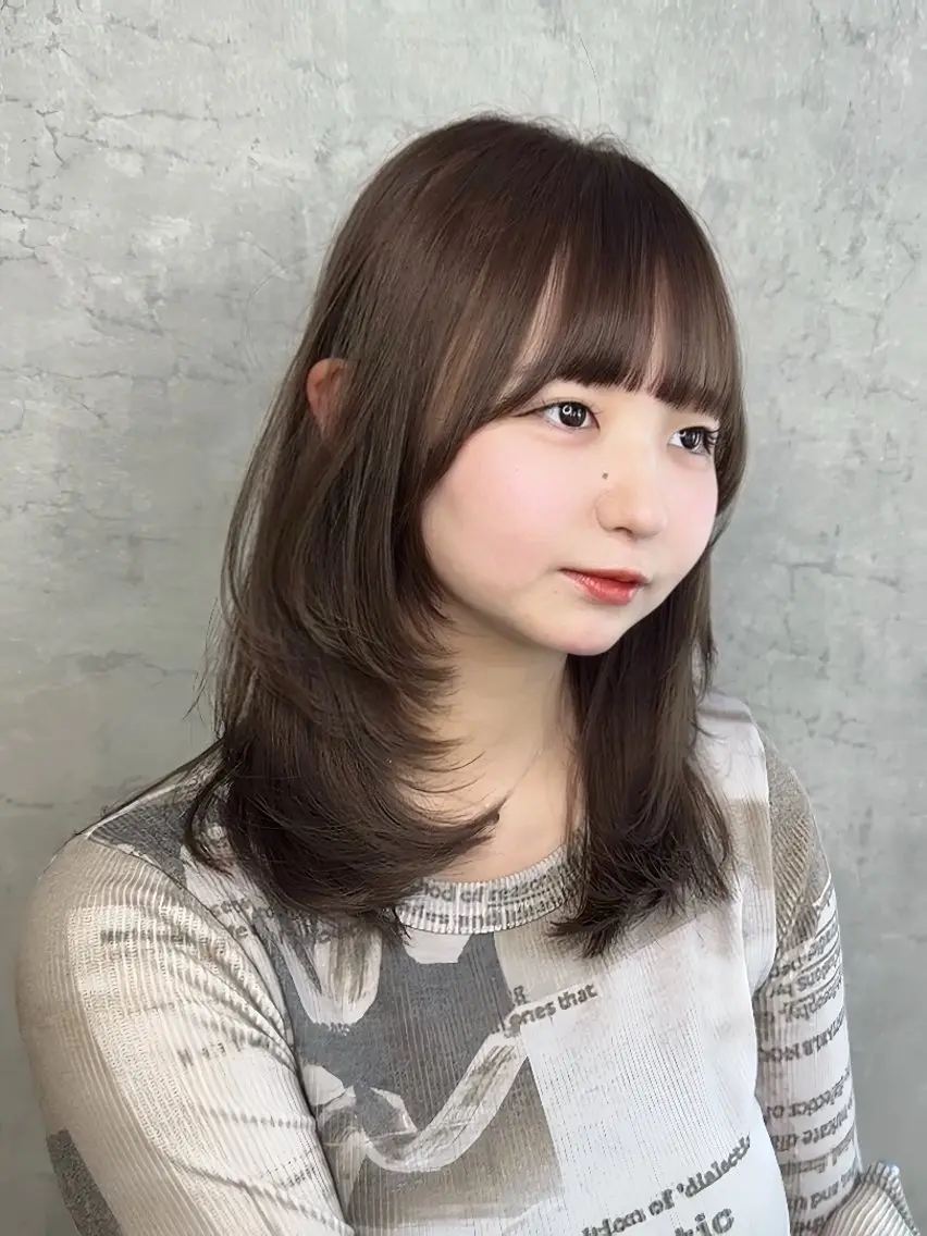 ミディアム トレンド韓国レイヤー 🇰🇷のんのヘアスタイル