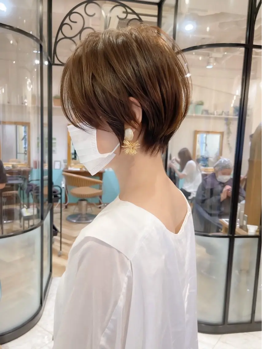 ショート カラー ヘアアレンジ カット ヘアカラー トリートメント 久米 春輝のヘアスタイル