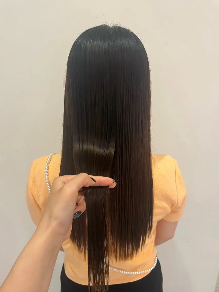 ロング パーマ ramphy 柴原 夢奈のヘアスタイル