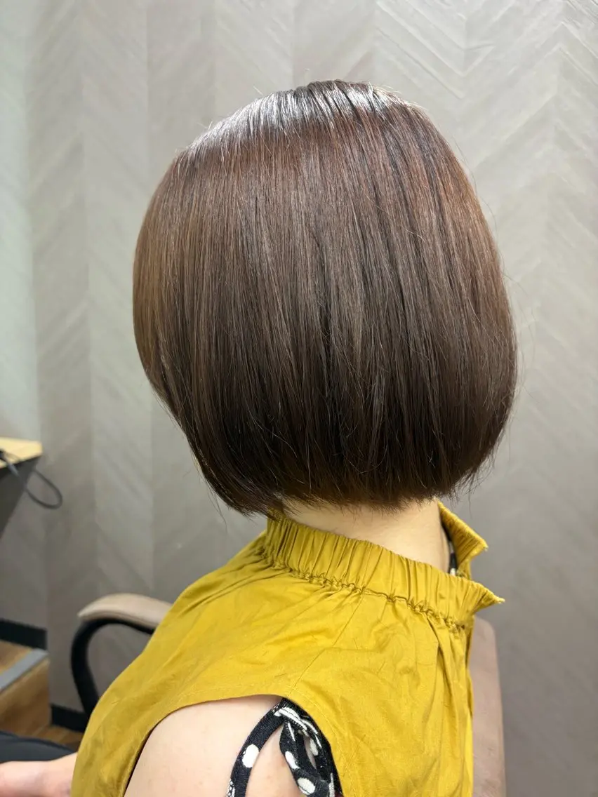 ショート ボブ カット ヘアカラー トリートメント TELA HAIR 幕張本郷店 千尋のヘアスタイル