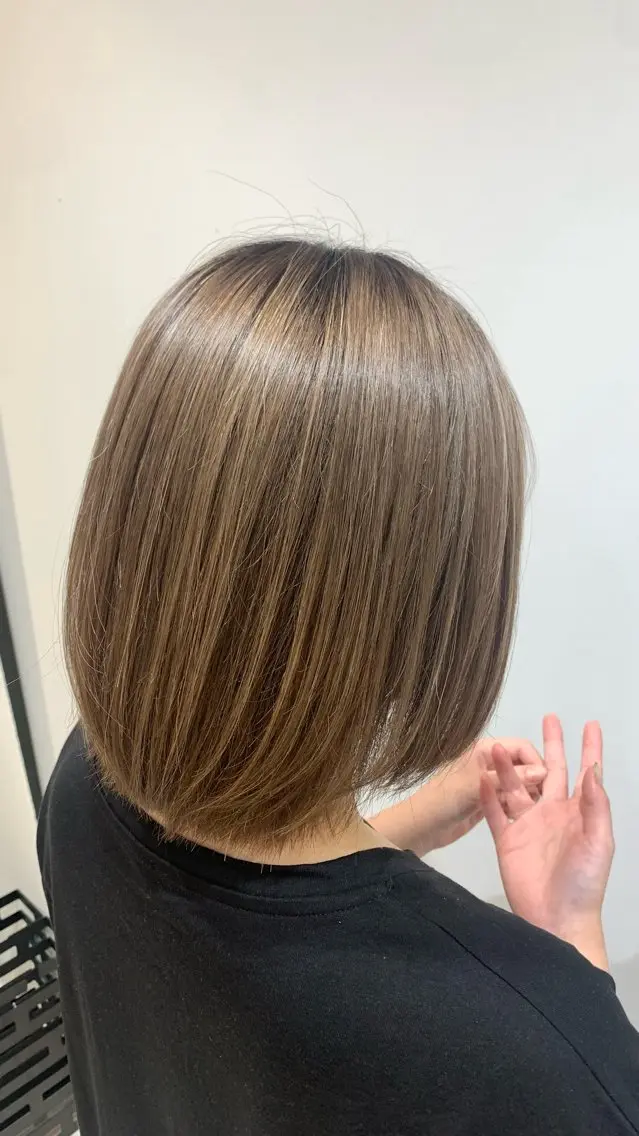 ショート カラー ケアカラー 髪質改善 トリートメント 【メンズパーマ✨️ 髪質改善矯正】岩城のヘアスタイル