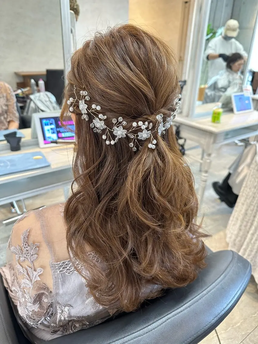 ロング ヘアアレンジ はやしほのか| ヘアセット×カラーのヘアスタイル
