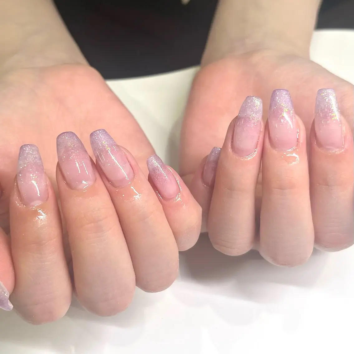 【ハンド】ラメグラデーション【オフあり】の写真