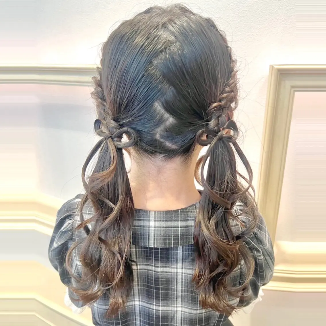 ロング ヘアアレンジ ヘアセット ヘアメ🎀ハイトーン 🩵エクステ🪄しほのヘアスタイル