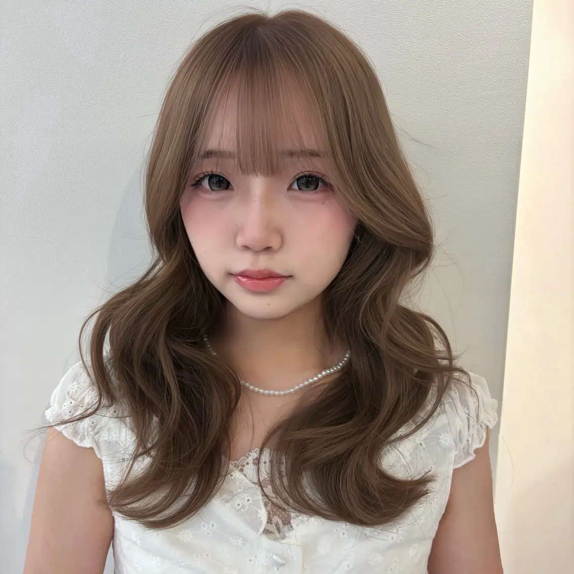 セミロング ヘアカラー トリートメント ヘアセット vivie Madokaのヘアスタイル