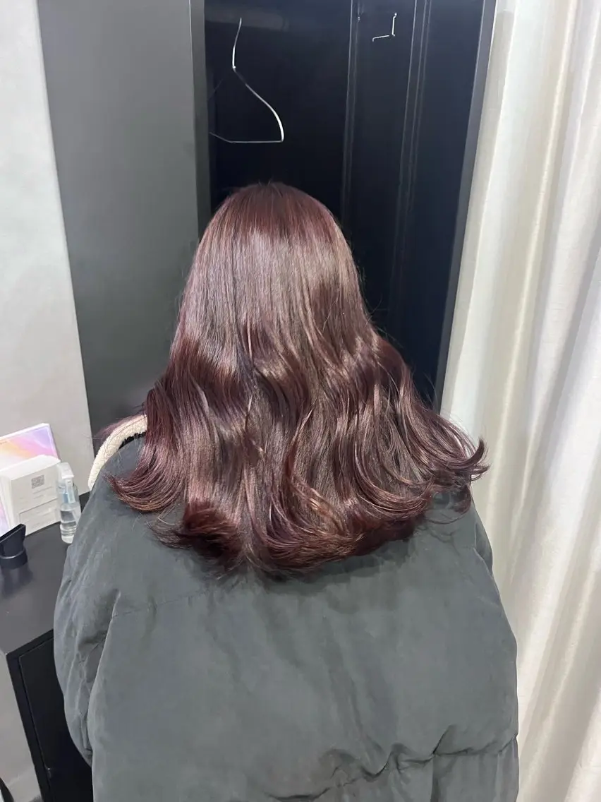 カラー ピンクカラー バイオレットカラー ヘアカラー 透明感カラー/パーマ 🌀アオノのヘアスタイル