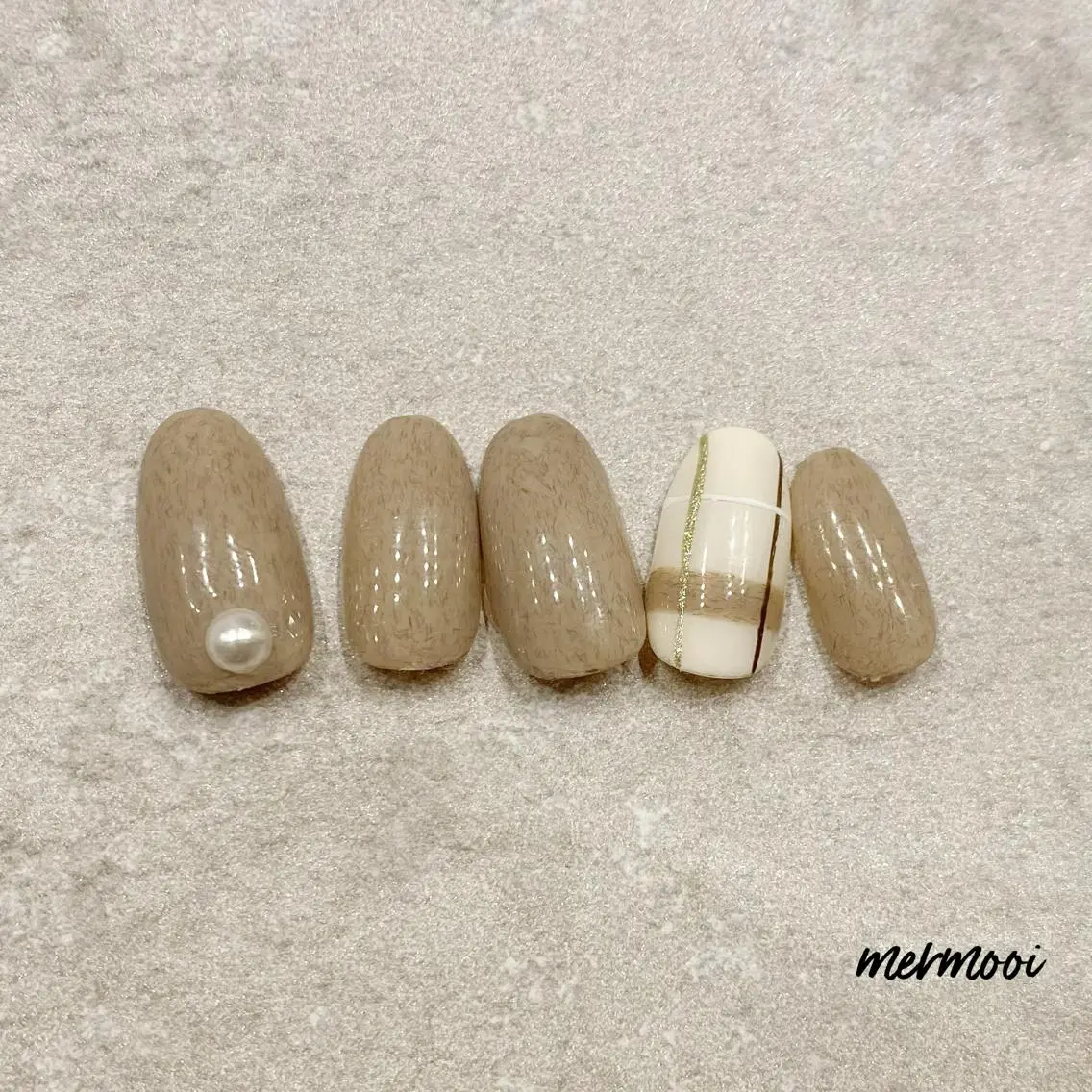 ネイル ジェルネイル キラキラネイル 韓国ネイル マットネイル ミラーネイル mermooi nailのネイルデザイン