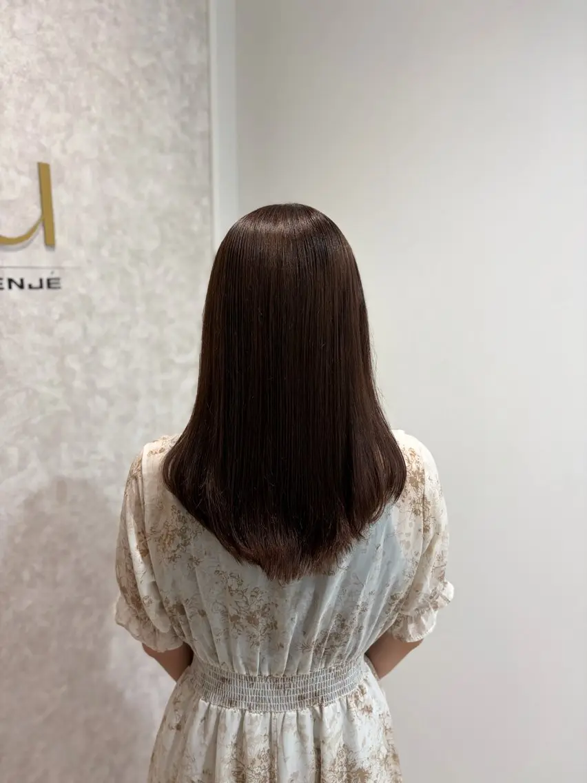 ミディアム トリートメント SHION🍒ྀི/ ヘアメ/ピンクカラーのヘアスタイル