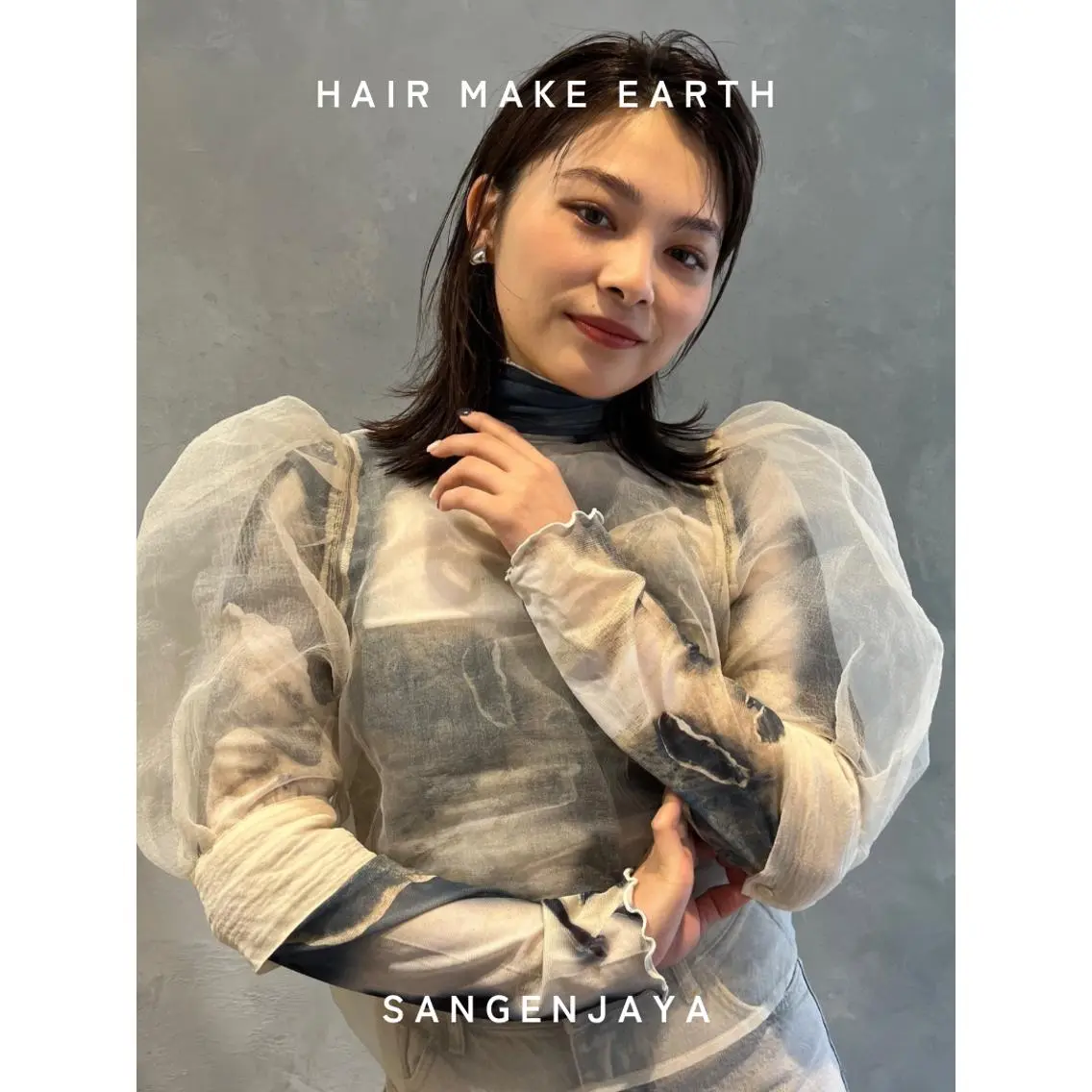 セミロング hair make earth 🪡のヘアスタイル