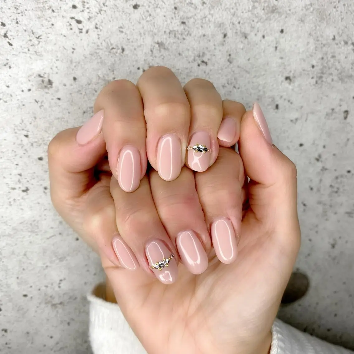 セミロング カラー パーマ ヘアアレンジ メンズ キッズ ネイル マツエク・マツパ ベージュカラー ピンクカラー ピンクベージュ カラーマツエク ピンク ハンドネイル Salon Ｋのネイルデザイン