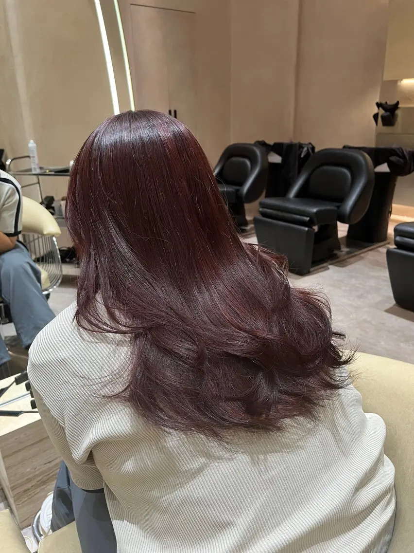 ロング カット ヘアカラー トリートメント 渋谷/レイヤー/ メンズ/ 聖翔のヘアスタイル