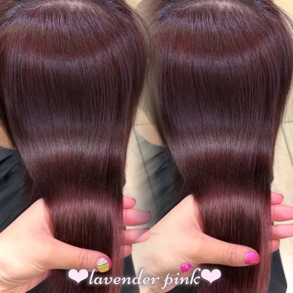 ロング カラー 透明感カラー ラベンダーカラー ラベンダーピンク ピンクカラー カット ヘアカラー トリートメント 新宿/艶カラー 🎀韓国ヘアKANAのヘアスタイル