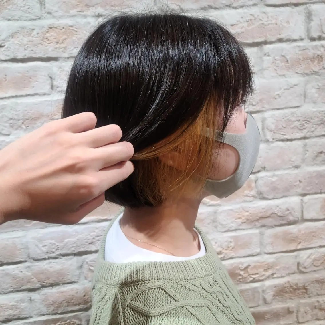 ショート カラー インナーカラー 赤松 摩美のヘアスタイル