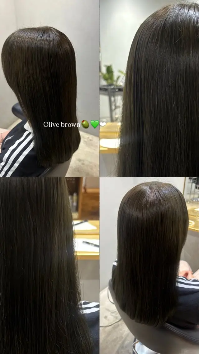セミロング カラー ヘアカラー 表参道/かなみ /透明感カラーのヘアスタイル
