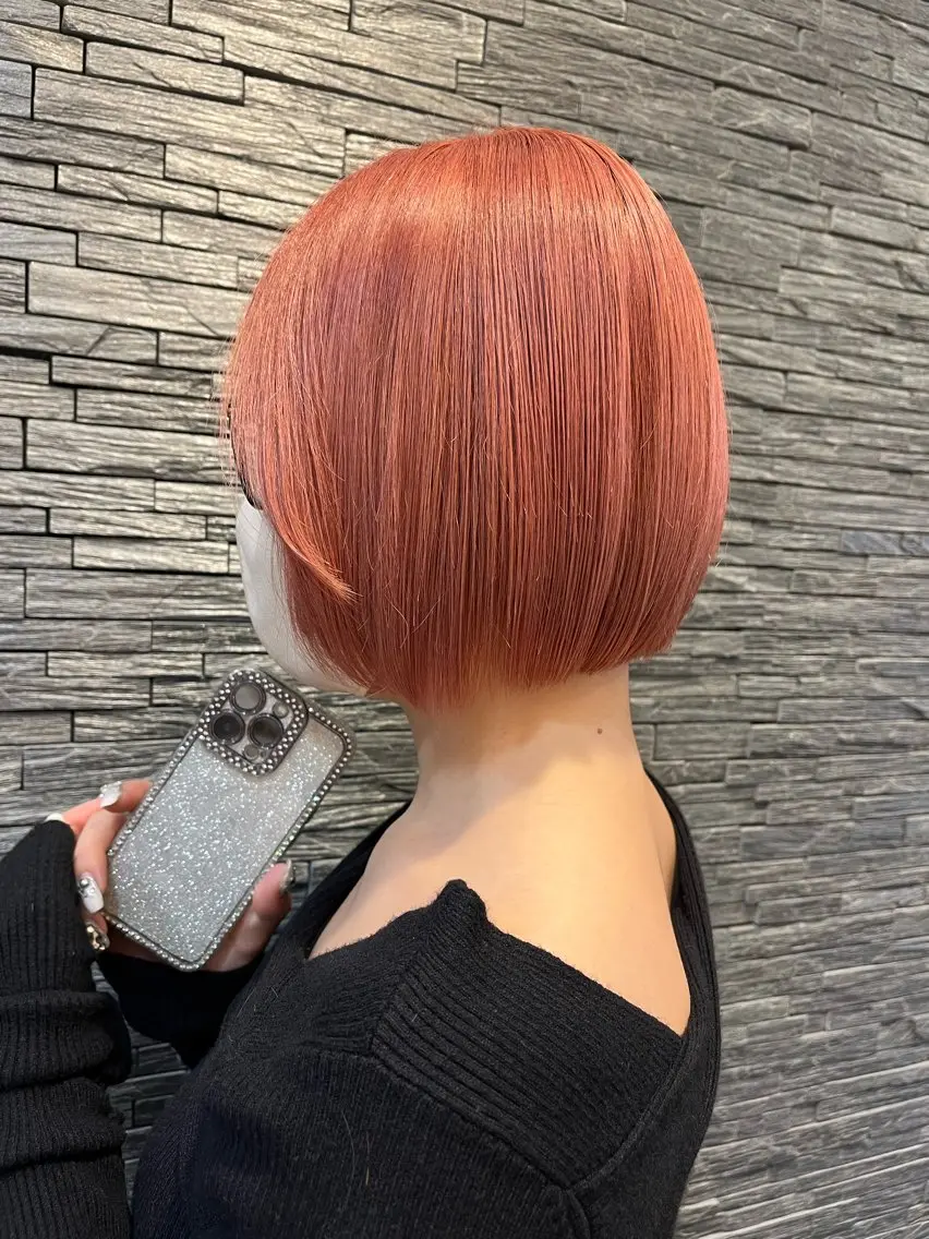 ショート 🎀OJIMA 🤍ピンクカラー🎀のヘアスタイル