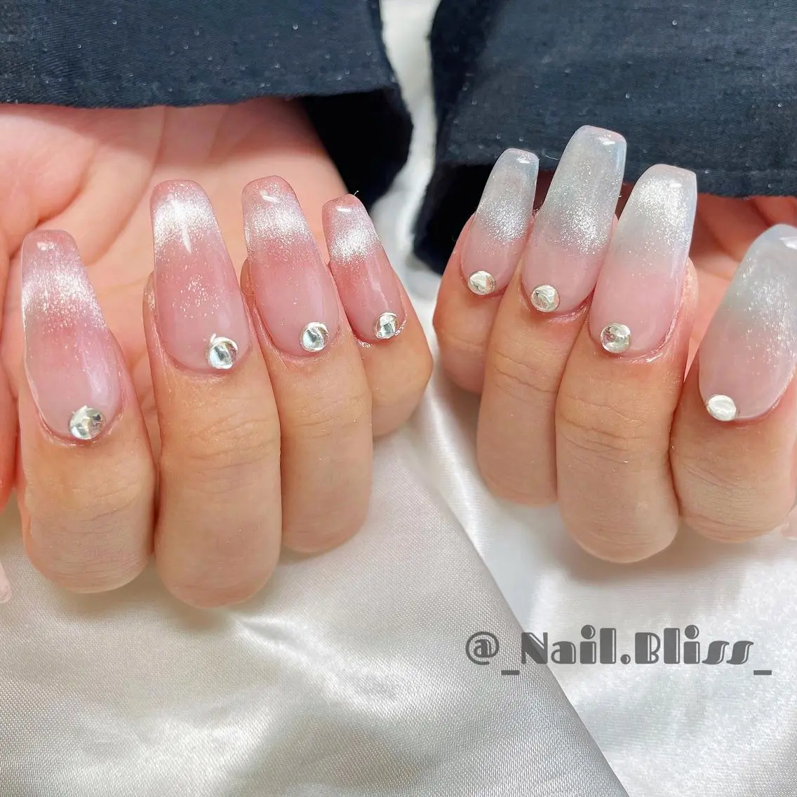 ネイル グラデーション マグネットネイル ハンドネイル NAIL BLISSのネイルデザイン