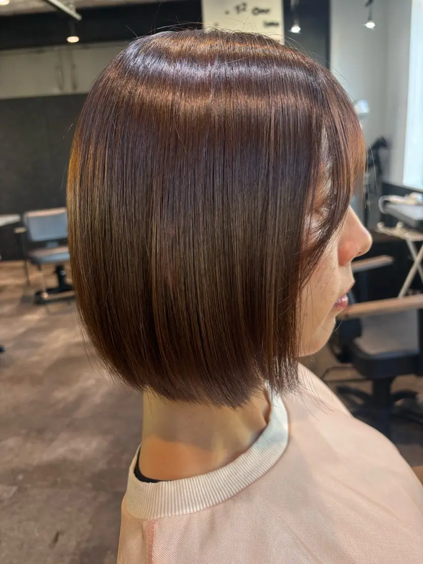 ショート ボブ 穐田 航のヘアスタイル