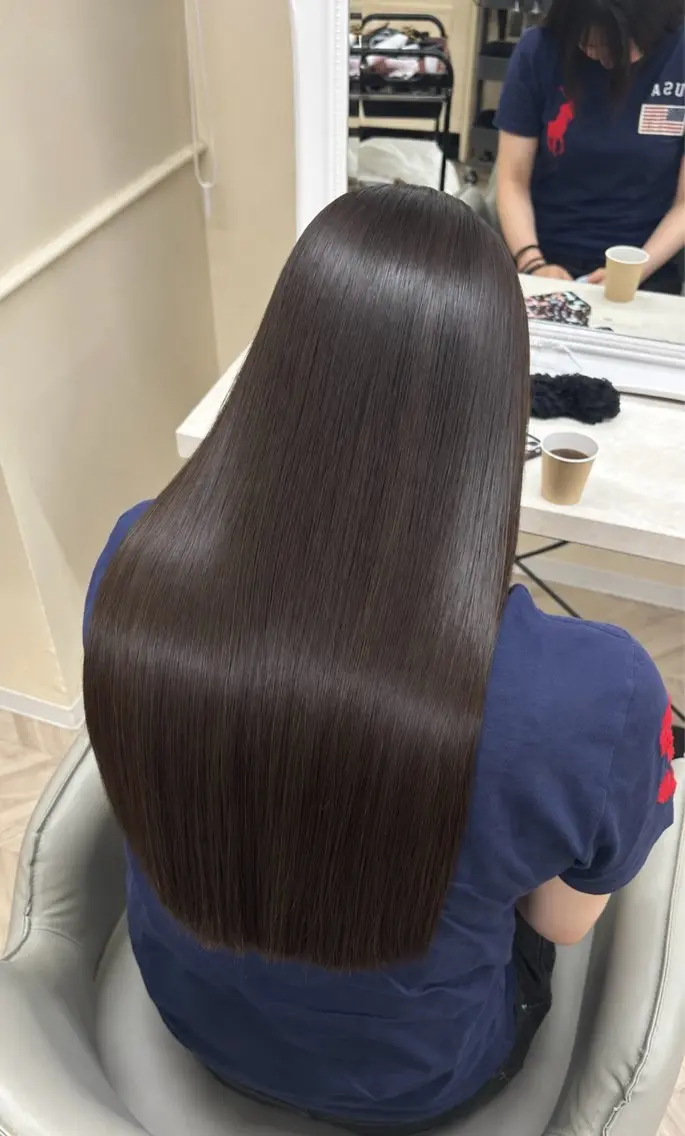 ロング パーマ 髪質改善 トリートメント カット ヘアカラー 🫧レイヤー／透明感 🫧Ryuseiのヘアスタイル