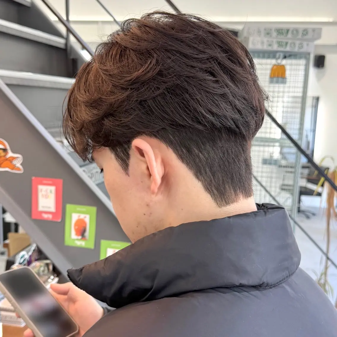 【韓国風】デザインカット+ダウンパーマ【30%off】の写真