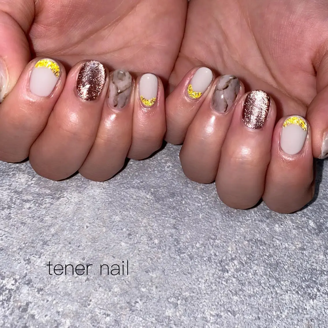 ネイル フラッシュネイル 大理石ネイル(マーブル) テネルネイル tener nailのネイルデザイン