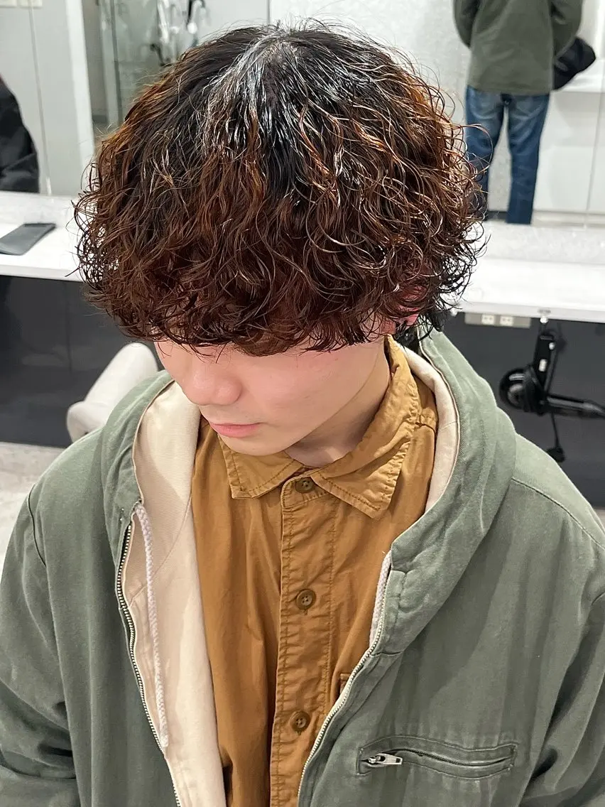 パーマ メンズ カット パーマ 🍐シャドウパーマ メンズ特化/守岡🍐のヘアスタイル