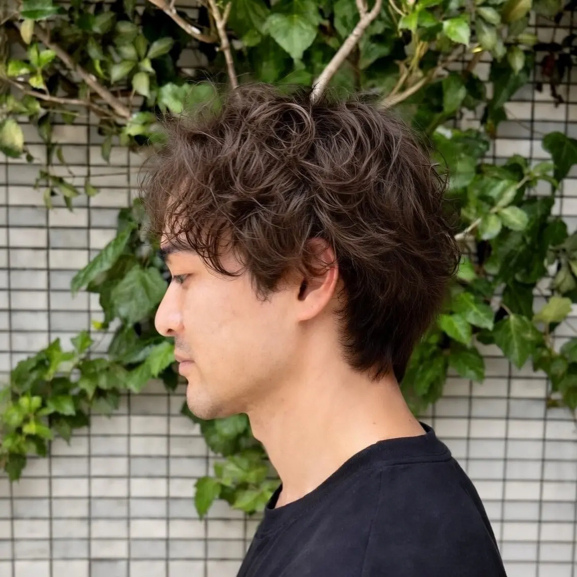パーマ ウルフカット プードルパーマ スパイラルパーマ ツイストパーマ 山本 陸央のヘアスタイル