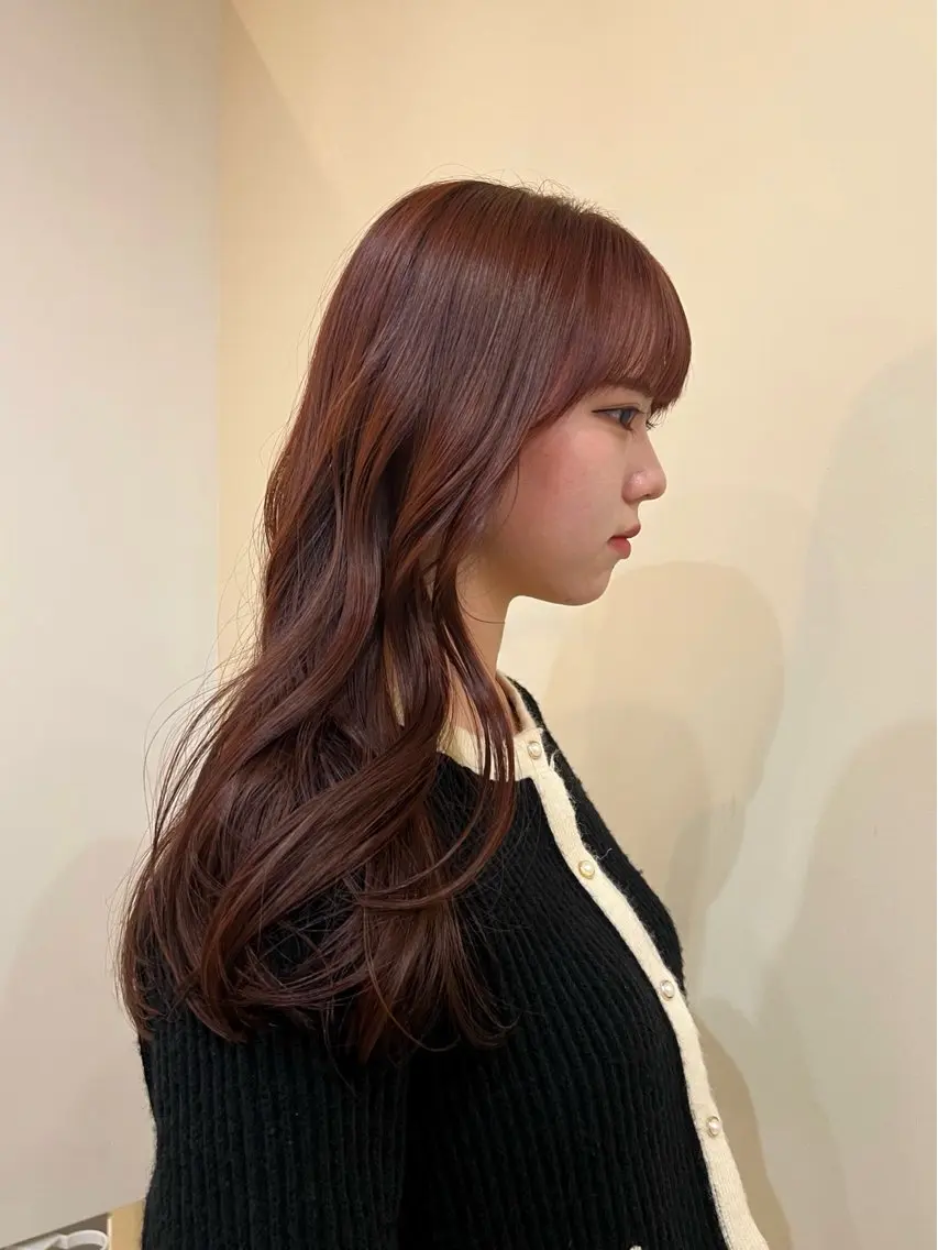 セミロング カット ヘアカラー トリートメント mizuki ,のヘアスタイル