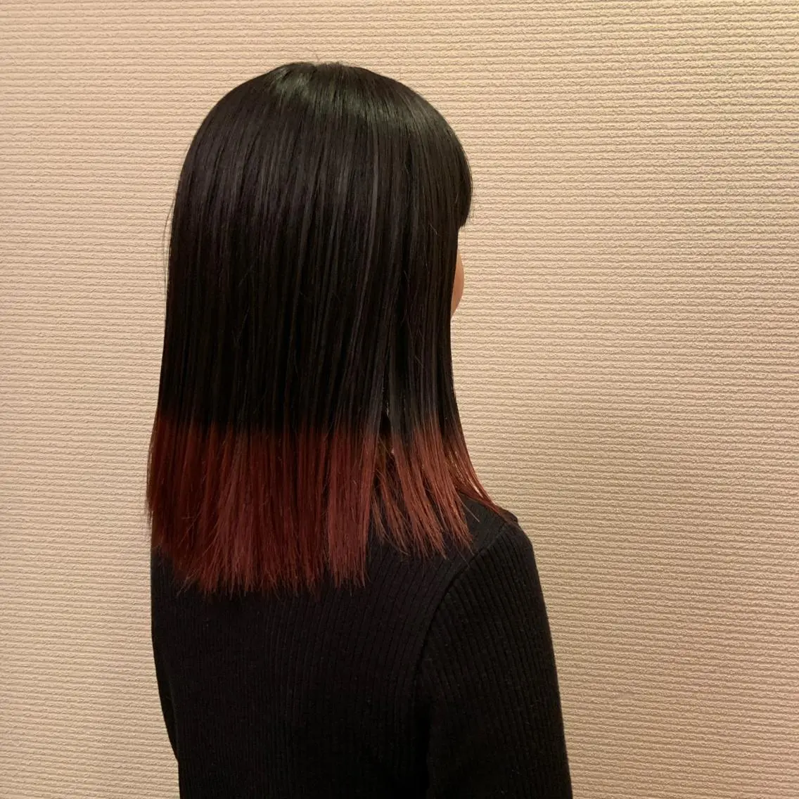 ミディアム 韓国✖️網紅🖤 パーマYURIYAのヘアスタイル
