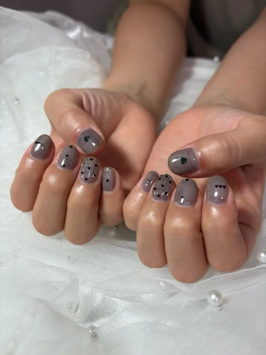 ネイル ホログラムネイル ショートネイル ハンドネイル tytto nail ❤︎eriのネイルデザイン