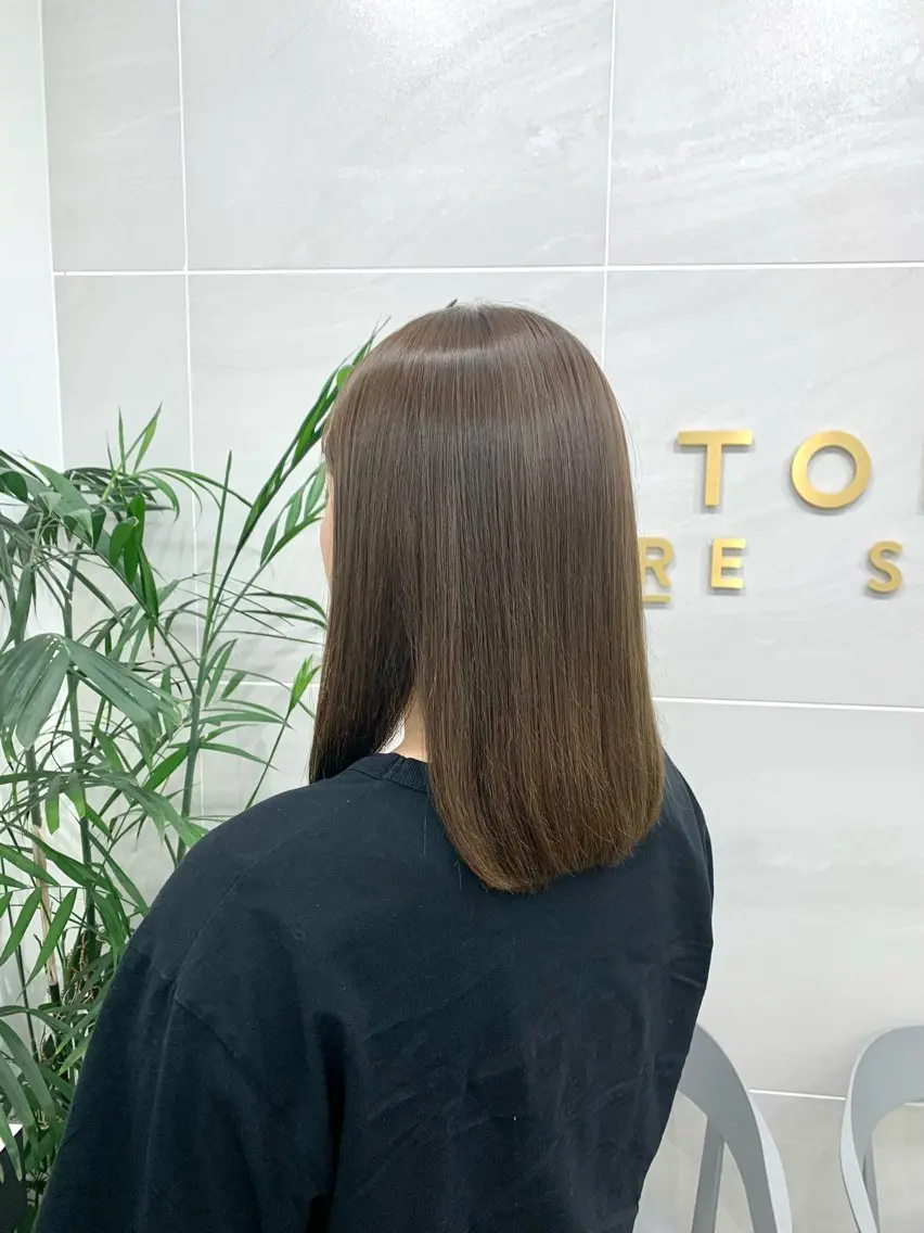 ミディアム カラー ベージュカラー カット ヘアカラー ヘッドスパ 本格ヘッドスパ🌿 ×ヘア 佐藤のヘアスタイル