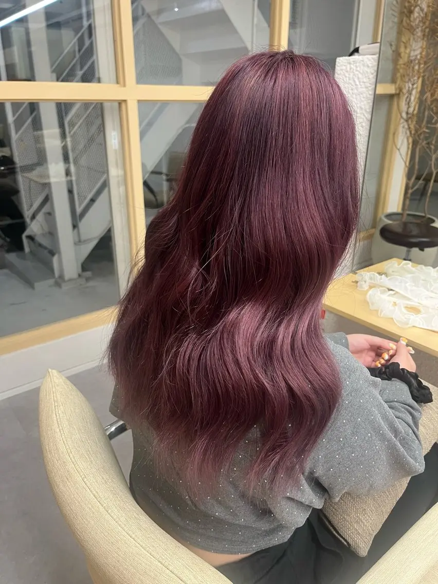 カラー ブリーチ ラベンダーカラー ピンクカラー ピンクラベンダー ヘアカラー ひな‪‪︎/暖色 柔color🌷のヘアスタイル