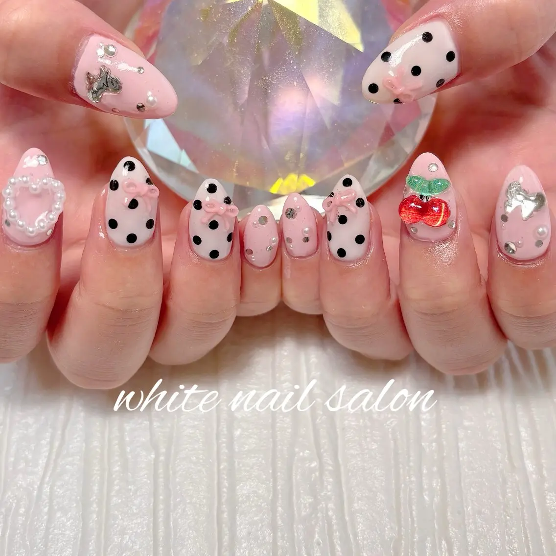 ネイル フットネイル ラメ(グリッター) 持ち込み ハンドネイル white nail salonのネイルデザイン