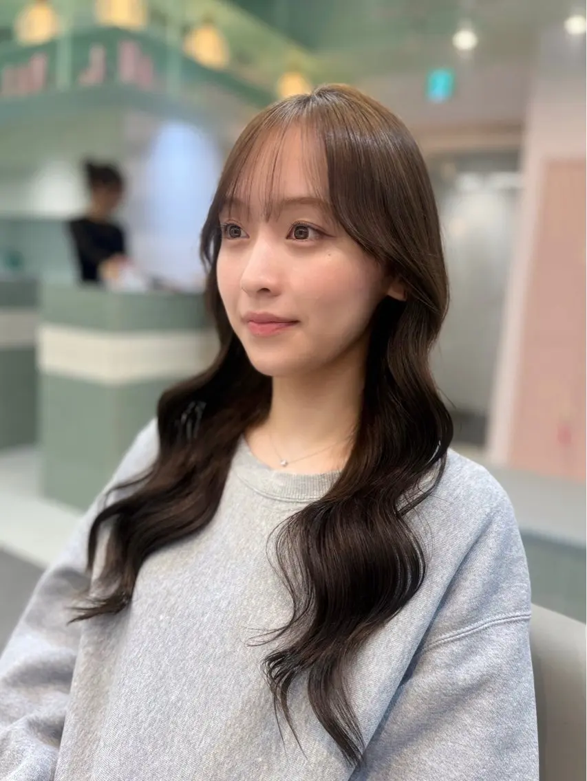 🤍コテ巻きヘアセット🤍の写真