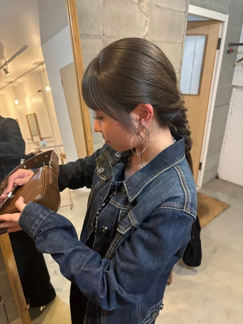ロング 縮毛矯正 カット ヘアカラー 天神・大名 kotomiのヘアスタイル